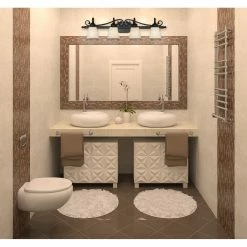 Outlet ⌛ Golden Lighting Belle Meade Rubbed Bronze 4-light Bath Vanity With Tea Stone Glass ✔️ -Golden Lighting Sales Golden Lighting Belle Meade Rubbed Bronze 4 light Bath Vanity With Tea Stone Glass 32d66325 c1a5 40a5 97c5 8805e276dc0a