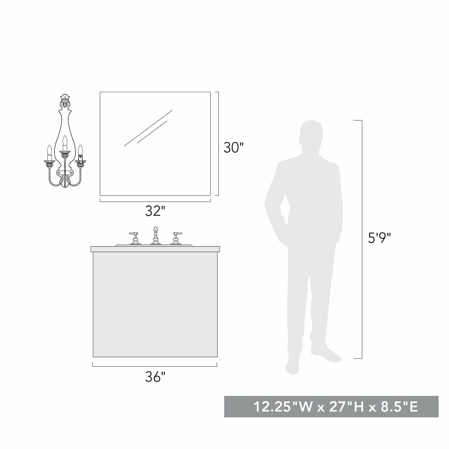 Flash Sale โญ Golden Lighting Brigette 3 Light Wall Sconce ๐ - Image 5