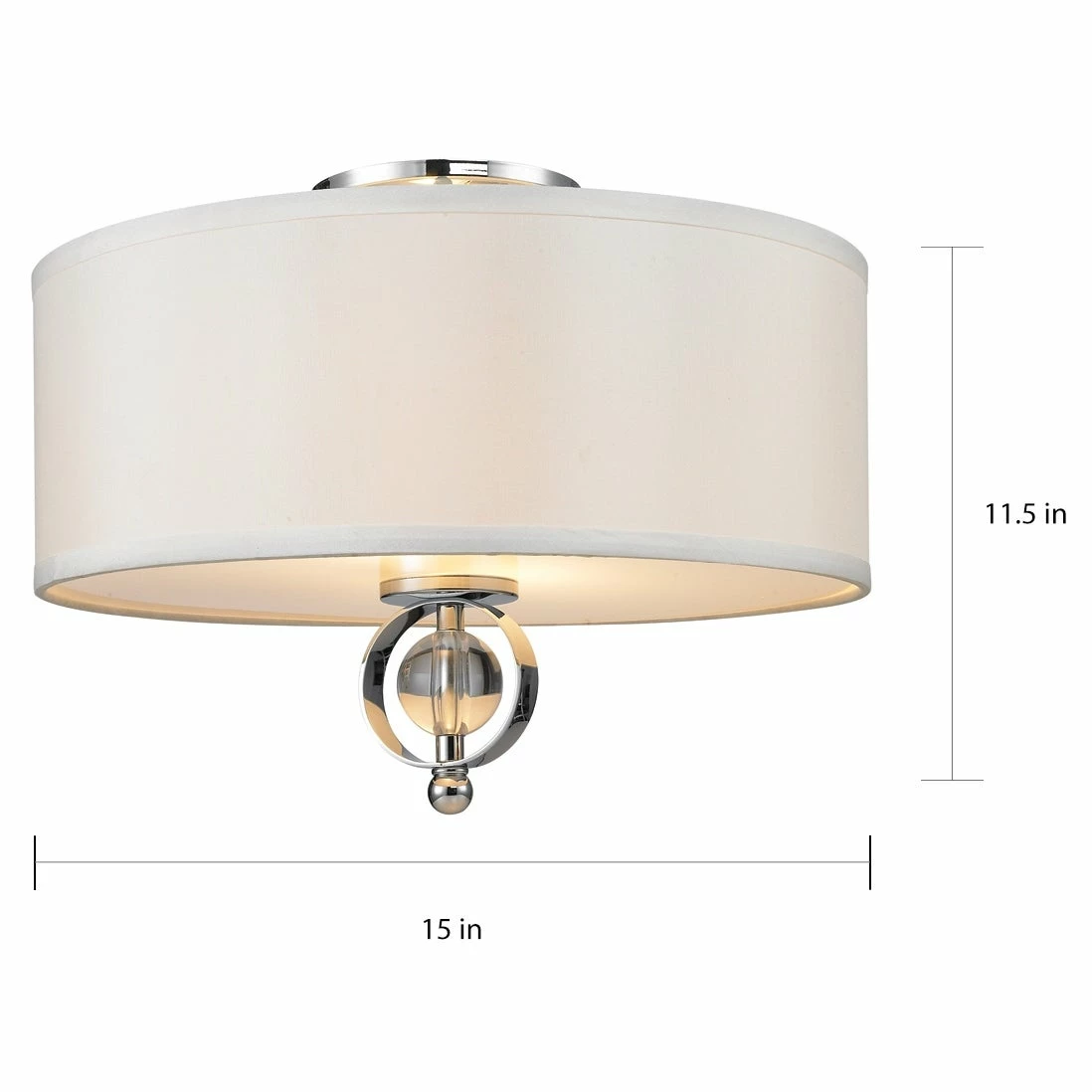 Brand new โค๏ธ Golden Lighting Cerchi 2-Light Flush-mount Light - 15" W X 11.5" H - 15" W X 11.5" H Rubbed Bronze ๐ฏ - Image 4