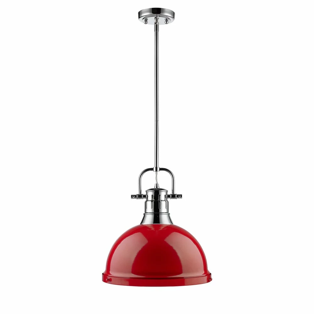Cheapest π Golden Lighting Duncan 1-light Steel Pendant Light Fixture Chrome With White Shade π 3 Cheapest π Golden Lighting Duncan 1-light Steel Pendant Light Fixture Chrome With White Shade π