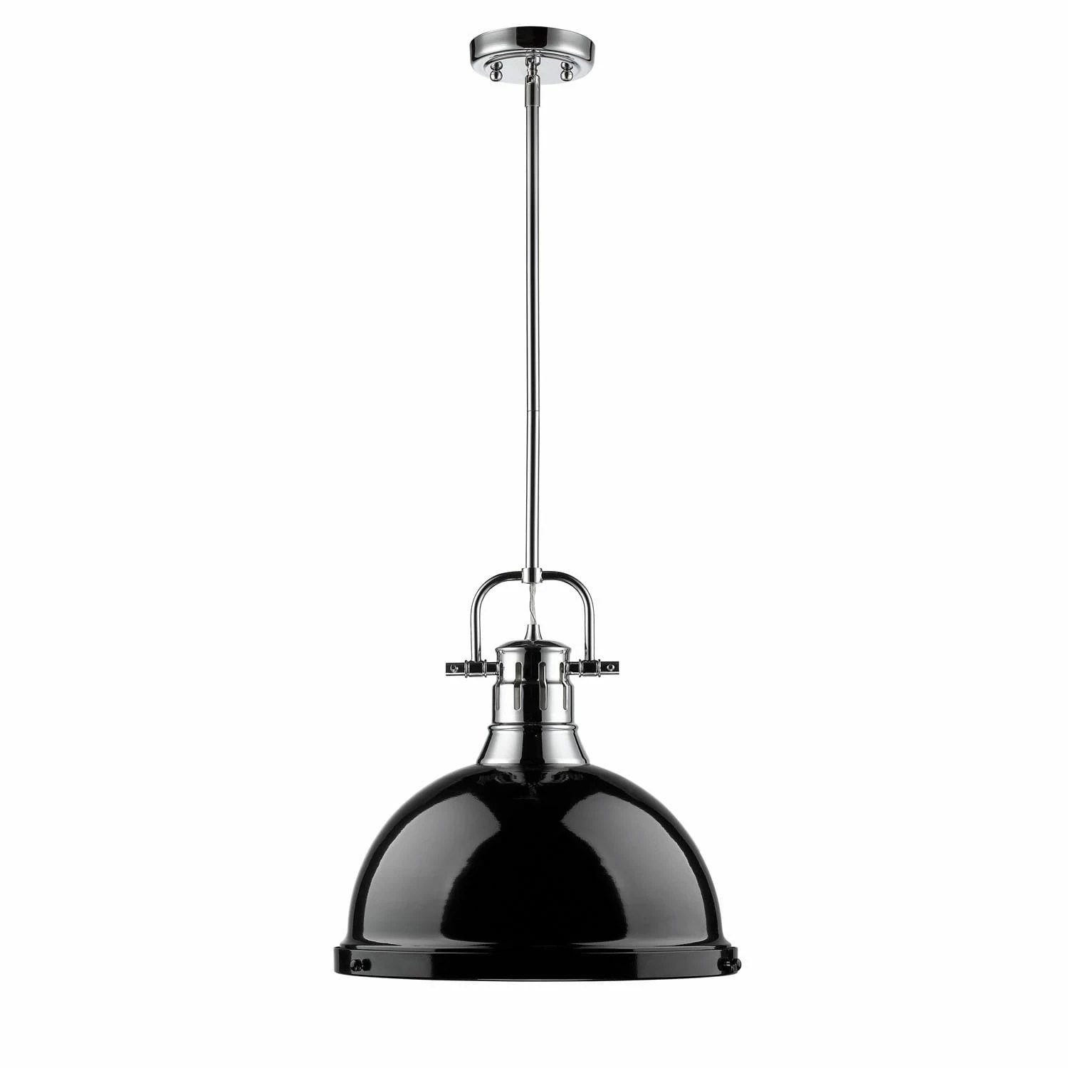 Cheapest π Golden Lighting Duncan 1-light Steel Pendant Light Fixture Chrome With White Shade π 8 Cheapest π Golden Lighting Duncan 1-light Steel Pendant Light Fixture Chrome With White Shade π - Image 6