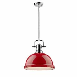 Cheapest π Golden Lighting Duncan 1-light Steel Pendant Light Fixture Chrome With White Shade π 18 Cheapest π Golden Lighting Duncan 1-light Steel Pendant Light Fixture Chrome With White Shade π -Golden Lighting Sales Golden Lighting Duncan 1 light Chrome Steel Pendant