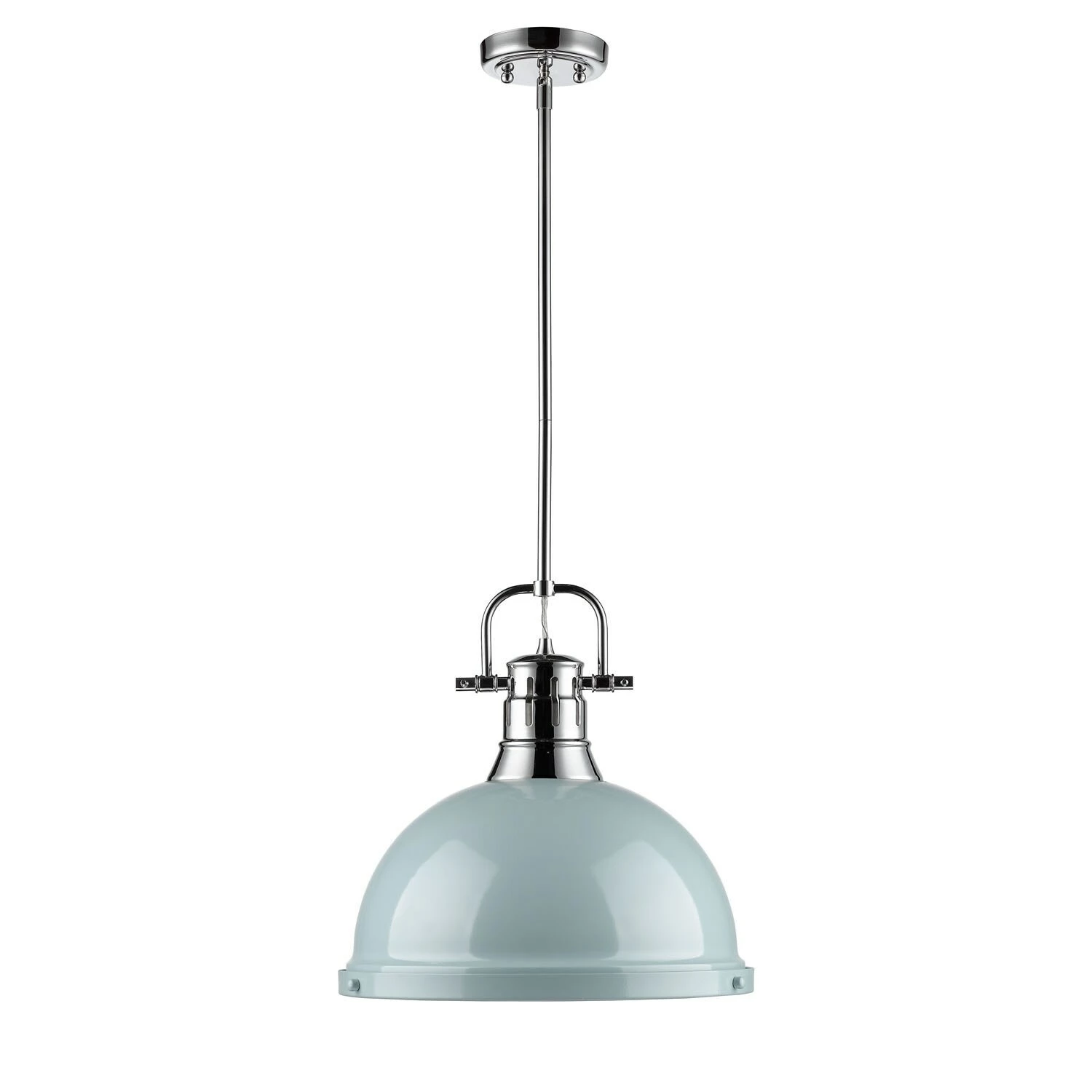 Cheapest π Golden Lighting Duncan 1-light Steel Pendant Light Fixture Chrome With White Shade π 12 Cheapest π Golden Lighting Duncan 1-light Steel Pendant Light Fixture Chrome With White Shade π - Image 10