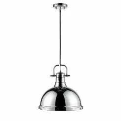 Cheapest π Golden Lighting Duncan 1-light Steel Pendant Light Fixture Chrome With White Shade π 25 Cheapest π Golden Lighting Duncan 1-light Steel Pendant Light Fixture Chrome With White Shade π -Golden Lighting Sales Golden Lighting Duncan 1 light Steel Pendant Light Fixture 1