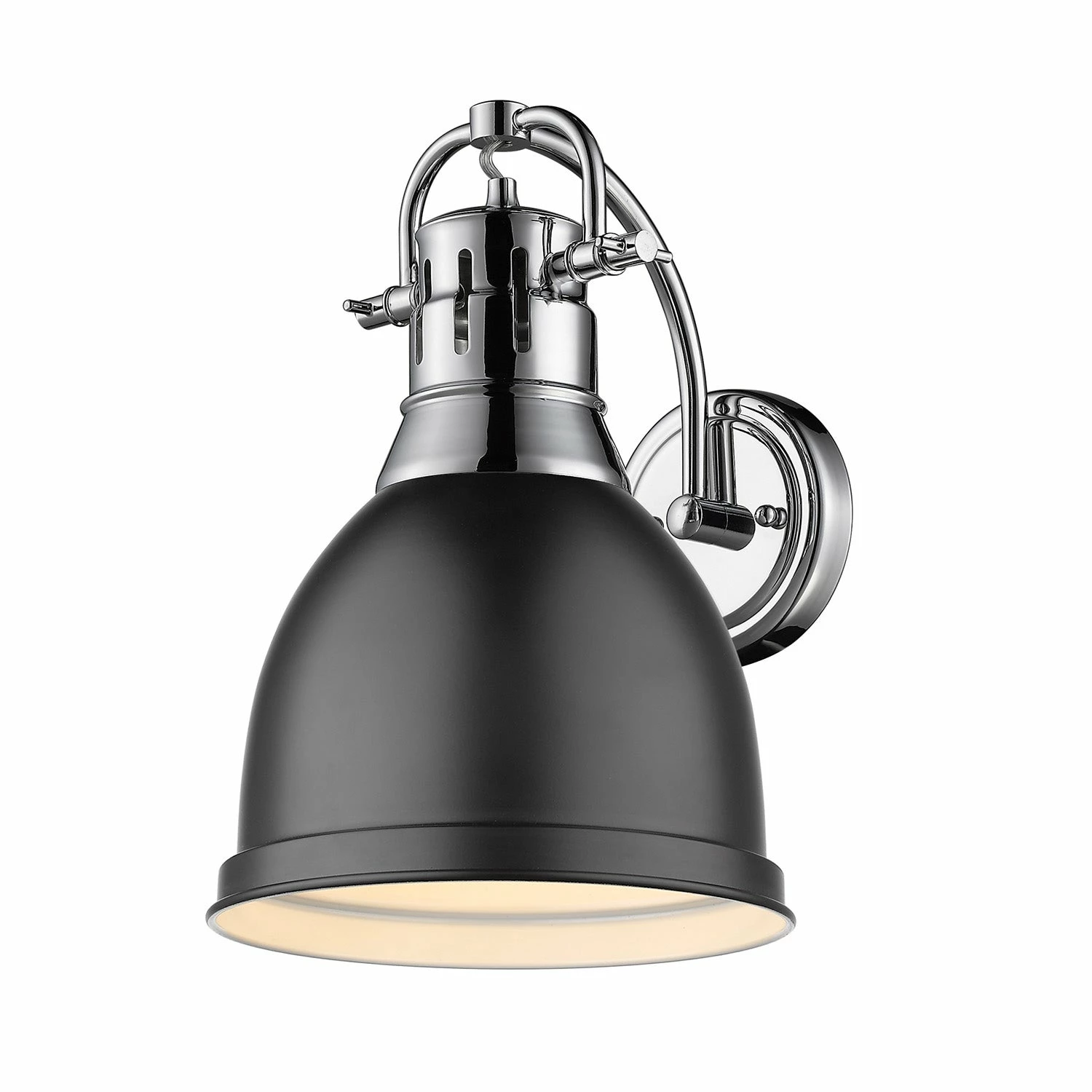 Best deal π₯° Golden Lighting Duncan Aged Brass 1-light Wall Sconce Aged Brass With Matte Black Shade π - Image 12