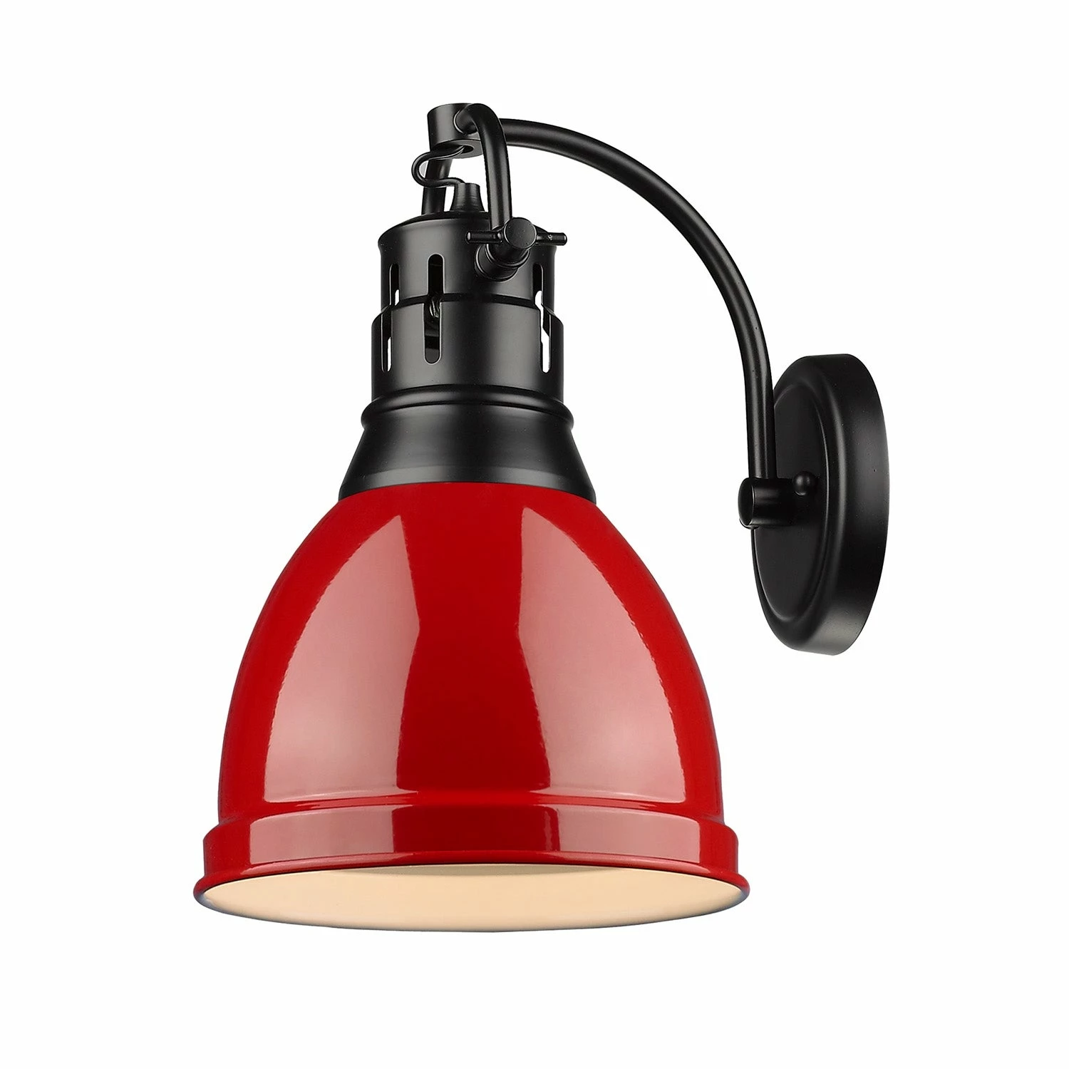 Best deal π₯° Golden Lighting Duncan Aged Brass 1-light Wall Sconce Aged Brass With Matte Black Shade π - Image 5