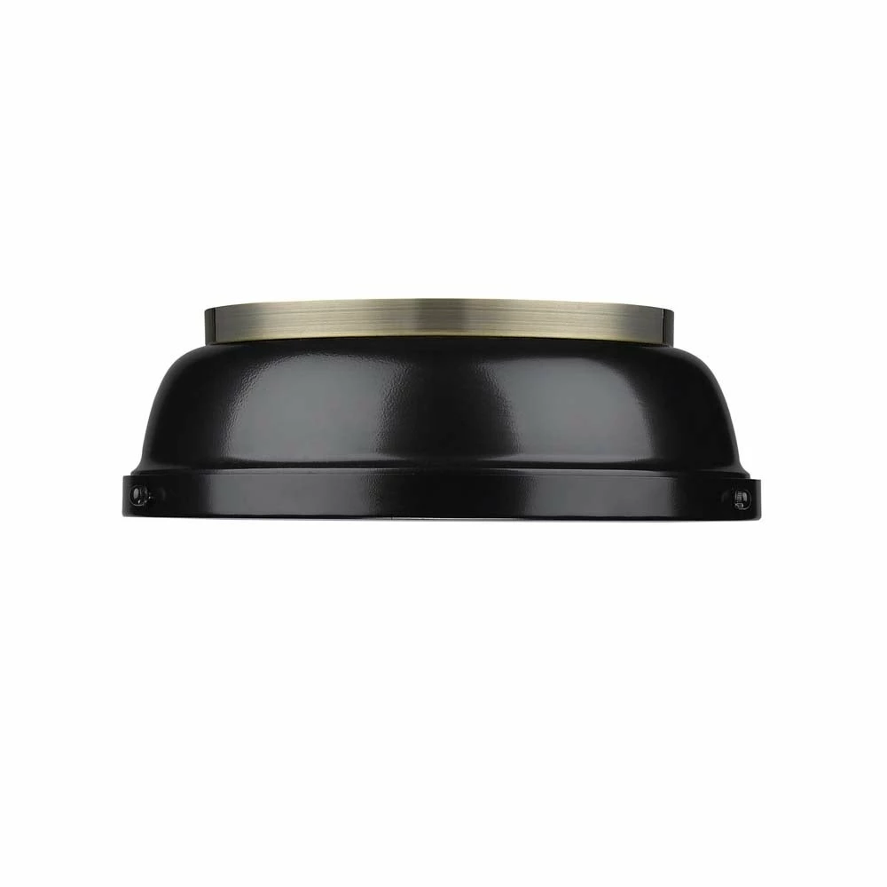 Buy π€© Golden Lighting Duncan Aged Brass Black Shade 14-inch Flush Mount - Aged Brass With Black π€© 3 Buy π€© Golden Lighting Duncan Aged Brass Black Shade 14-inch Flush Mount - Aged Brass With Black π€©