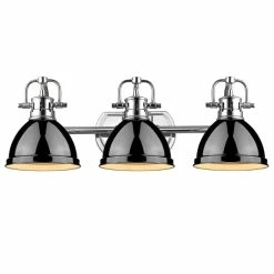 Cheap π Golden Lighting Duncan Chrome 3-light Bath Vanity With Black Shades 𧨠8 Cheap π Golden Lighting Duncan Chrome 3-light Bath Vanity With Black Shades 𧨠-Golden Lighting Sales Golden Lighting Duncan Chrome 3 light Bath Vanity With Black Shades 4039d530 f2c3 445c 8c09 bb731941b6fd