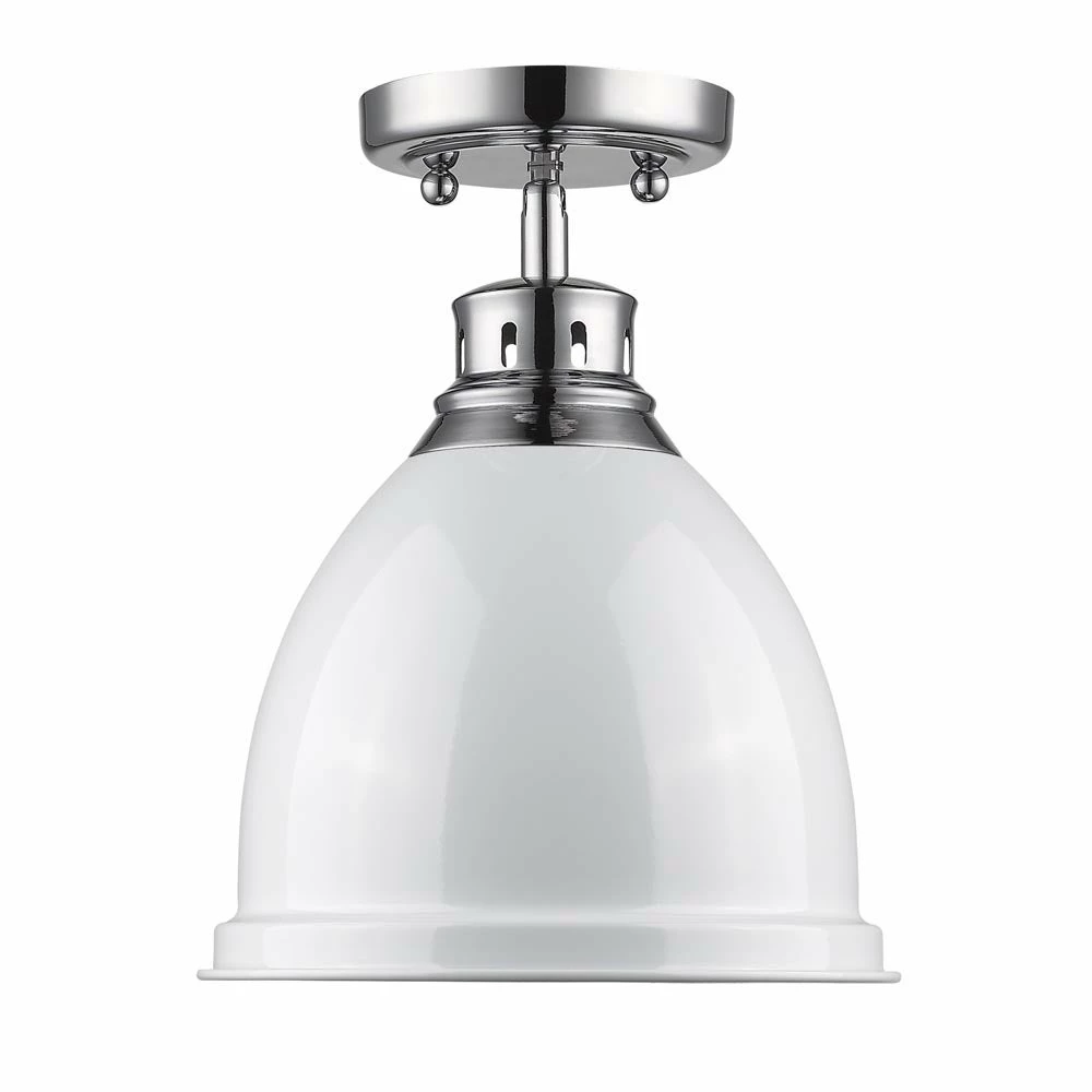 Cheapest β¨ Golden Lighting Duncan Chrome Flush Mount With White Shade π― 5 Cheapest β¨ Golden Lighting Duncan Chrome Flush Mount With White Shade π― - Image 3