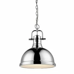 New 😀 Golden Lighting Duncan Chrome Single Light Pendant 🔥 -Golden Lighting Sales Golden Lighting Duncan Chrome Single Light Pendant 348693a5 09a8 47f8 ad47 2a25b77dfacc