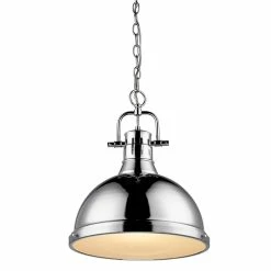 New 😀 Golden Lighting Duncan Chrome Single Light Pendant 🔥 -Golden Lighting Sales Golden Lighting Duncan Chrome Single Light Pendant b81d41c9 017c 47be 94da 395588bfba61