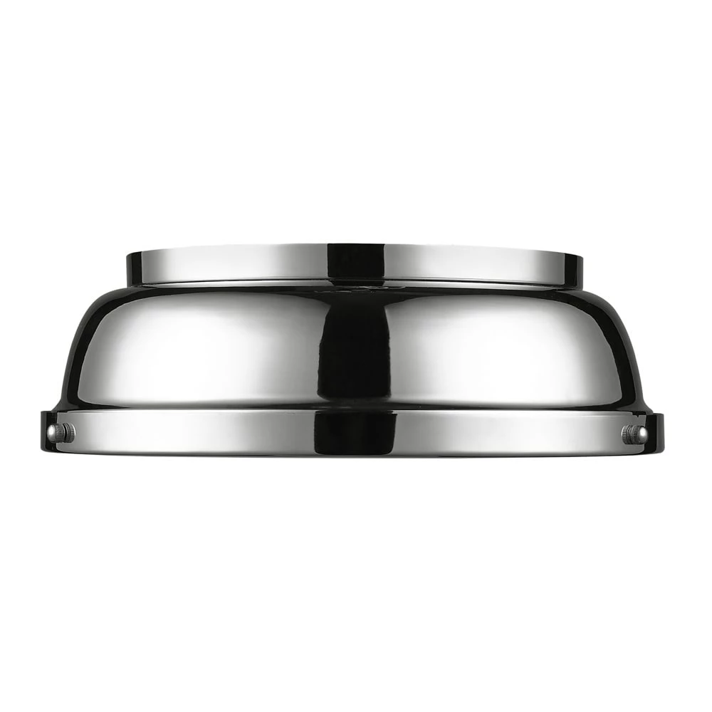 Cheap π Golden Lighting Duncan Chrome With Chrome Shade 14-inch Flush-mount Light Fixture π 5 Cheap π Golden Lighting Duncan Chrome With Chrome Shade 14-inch Flush-mount Light Fixture π - Image 3