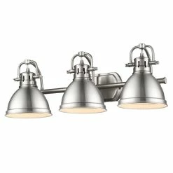 Best Pirce 😀 Golden Lighting 'Duncan' Pewter 3-light Bath Vanity 🛒