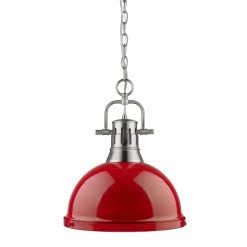 Best Pirce π Golden Lighting Duncan Pewter Red Shade Chained 1-light Pendant β€οΈ 7 Best Pirce π Golden Lighting Duncan Pewter Red Shade Chained 1-light Pendant β€οΈ -Golden Lighting Sales Golden Lighting Duncan Pewter Red Shade Chained 1 light Pendant 24ab0e60 b1a0 434a a84c 817df61c3e46