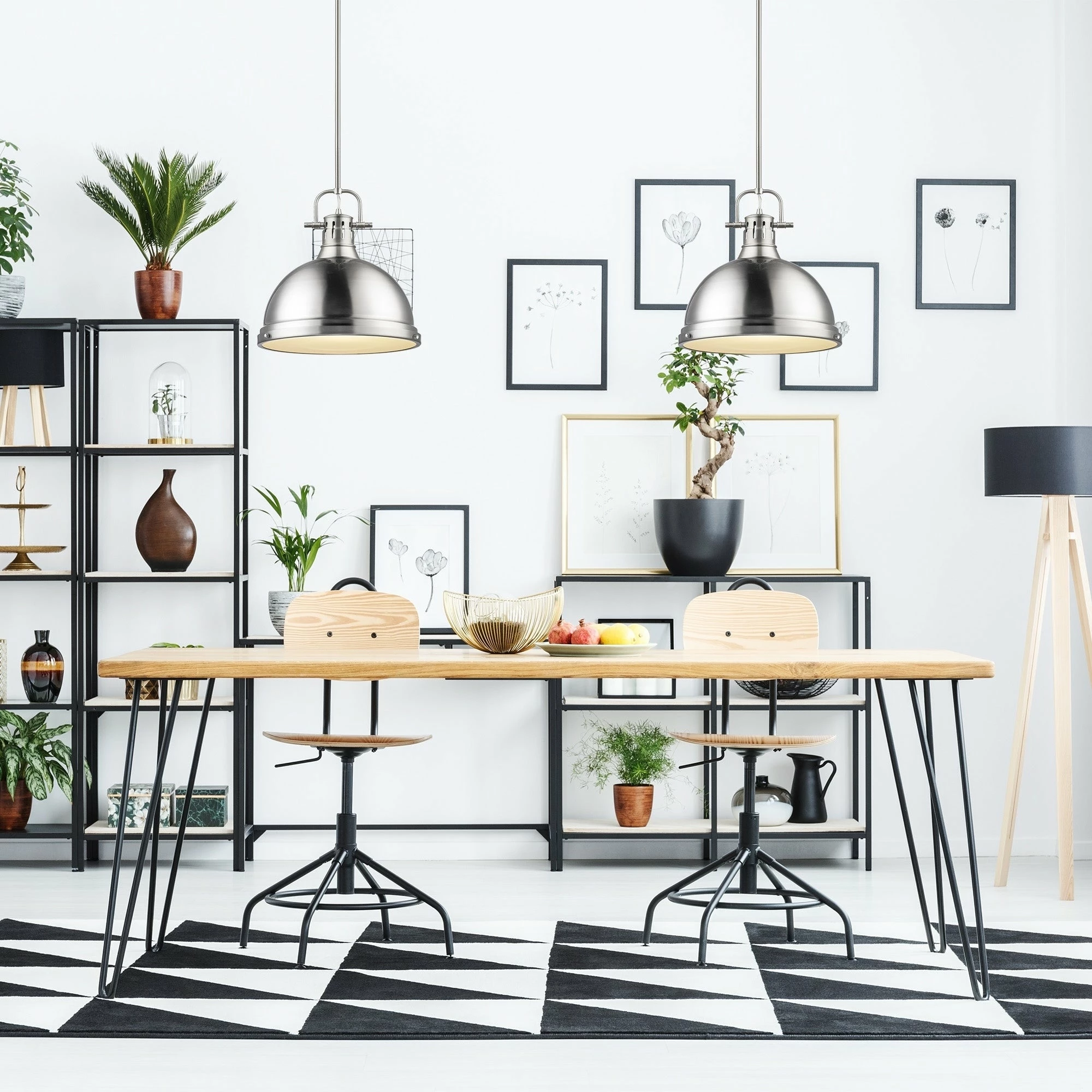 Buy ๐งจ Golden Lighting Duncan Pewter-finished Steel 1-light Pendant ๐ฅฐ - Image 5