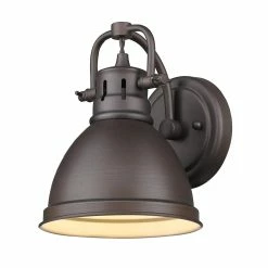 Best Pirce 🛒 Golden Lighting Duncan Rubbed Bronze Shade 1-light Bath Vanity ❤️