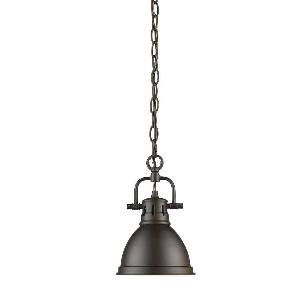 Outlet β Golden Lighting Duncan Rubbed-bronze Steel Mini Pendant π― 3 Outlet β Golden Lighting Duncan Rubbed-bronze Steel Mini Pendant π―