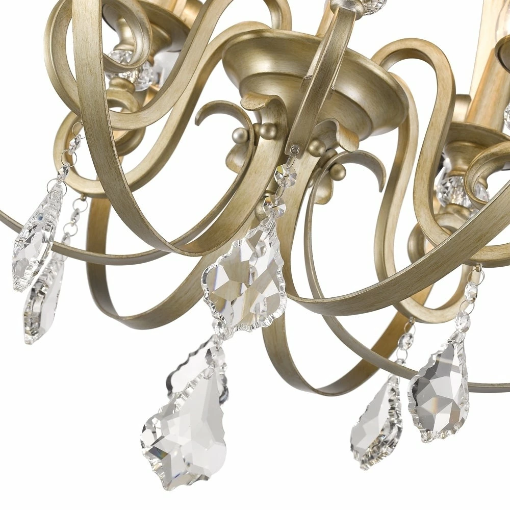 Wholesale π Golden Lighting Ella Bronze/White Gold-tone Steel 6-light Chandelier π 7 Wholesale π Golden Lighting Ella Bronze/White Gold-tone Steel 6-light Chandelier π - Image 5