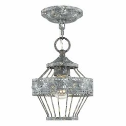 Deals ⭐ Golden Lighting Ferris Blue Verde Patina Steel 1-light Mini Semi-flushmount 🧨 -Golden Lighting Sales Golden Lighting Ferris Blue Verde Patina Steel 1 light Mini Semi flushmount 93a5b645 e69e 49cc 86d3 57a41aeb833a