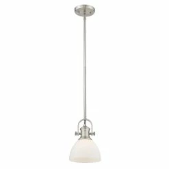 Coupon 😍 Golden Lighting Hines Pewter-Finished Steel 100-Watt 1-Light Mini Pendant Light With Opal Glass Shade 💯 -Golden Lighting Sales Golden Lighting Hines Pewter Finished Steel 100 Watt 1 Light Mini Pendant Light with Opal Glass Shade 90e57794 827a 4bcd 8d2e 49f5431c4fea