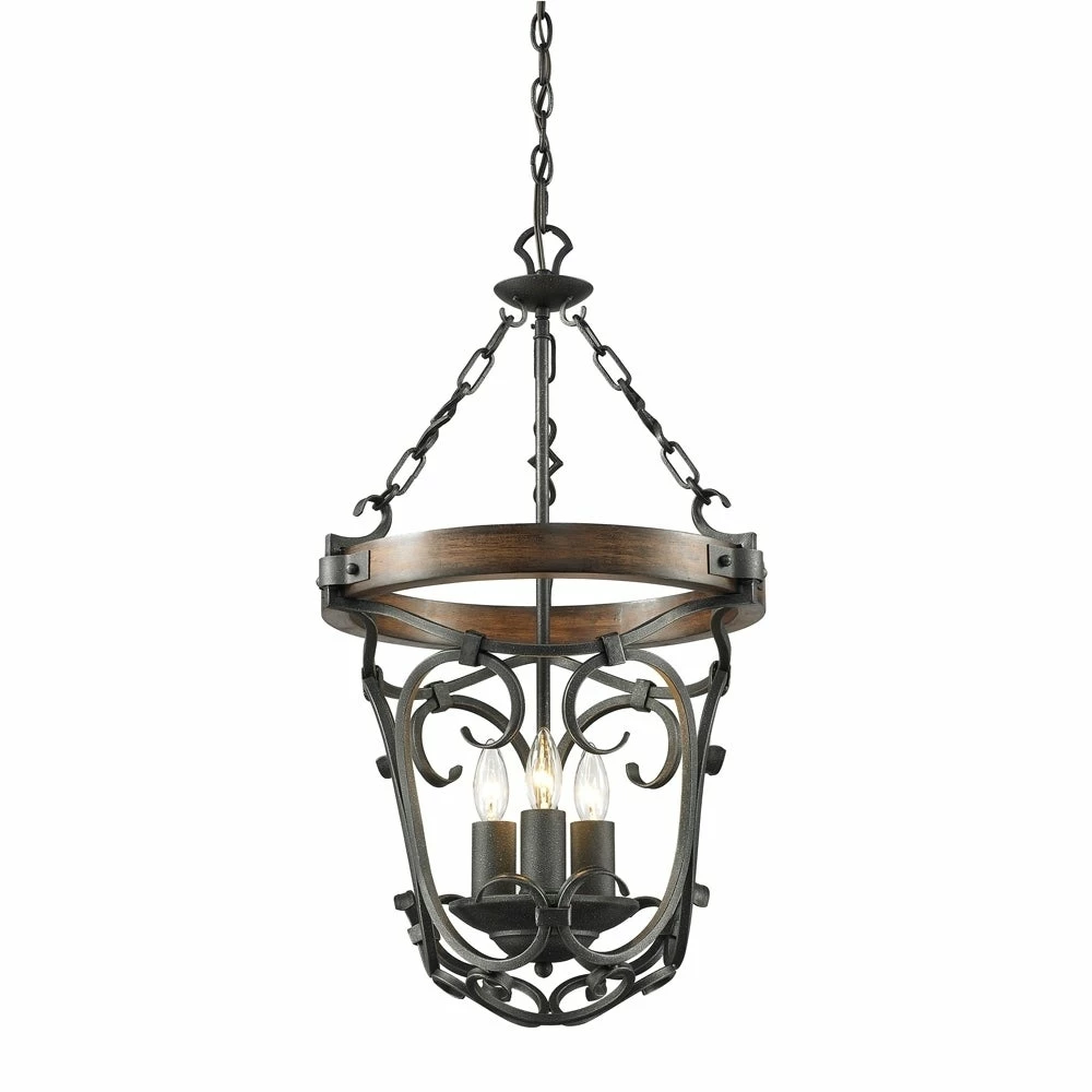 Flash Sale π Golden Lighting Madera Black Iron Steel 3-light Pendant π 5 Flash Sale π Golden Lighting Madera Black Iron Steel 3-light Pendant π - Image 3