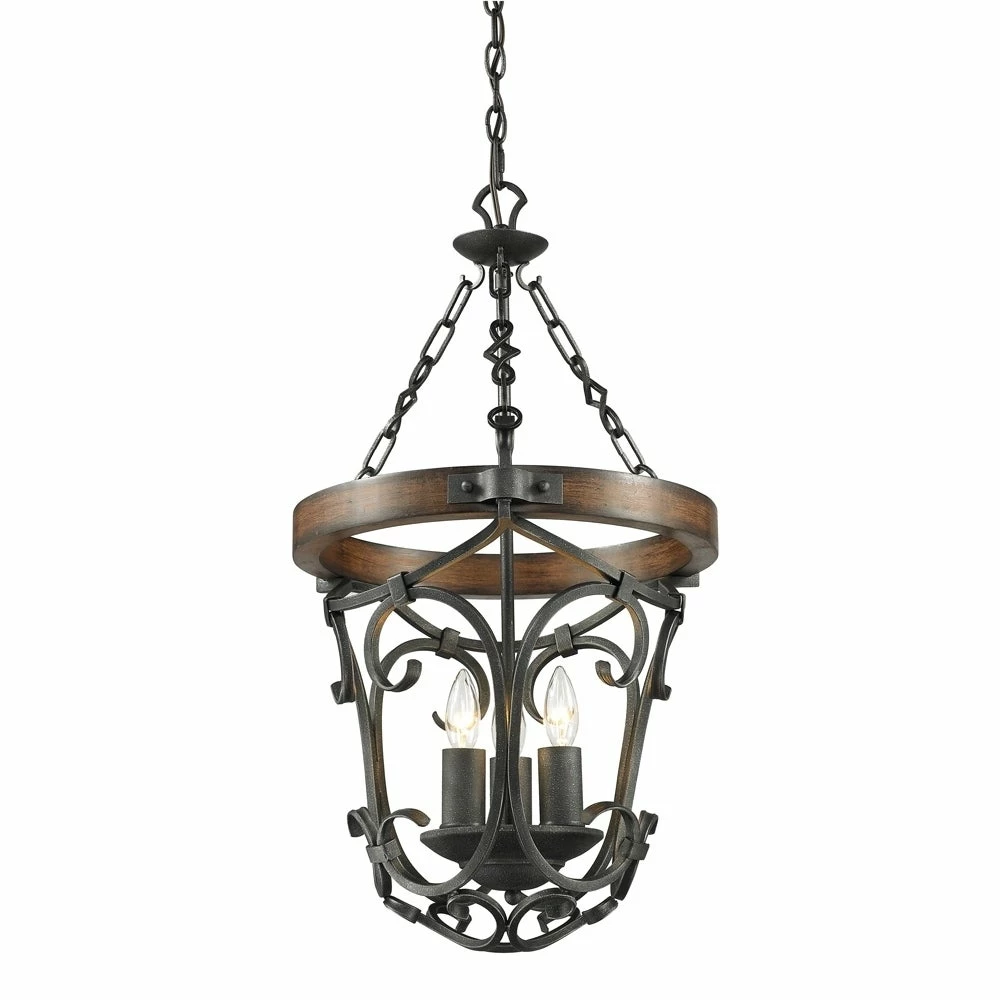 Flash Sale π Golden Lighting Madera Black Iron Steel 3-light Pendant π 6 Flash Sale π Golden Lighting Madera Black Iron Steel 3-light Pendant π - Image 4
