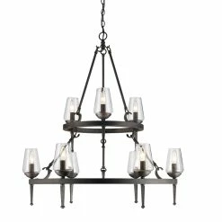 Outlet π Golden Lighting Marcellis Dark Iron Steel 2-tier 9-light Chandelier π 8 Outlet π Golden Lighting Marcellis Dark Iron Steel 2-tier 9-light Chandelier π -Golden Lighting Sales Golden Lighting Marcellis Dark Iron Steel 2 tier 9 light Chandelier 4dac8000 89b6 4120 8e69 f93f93ce23eb