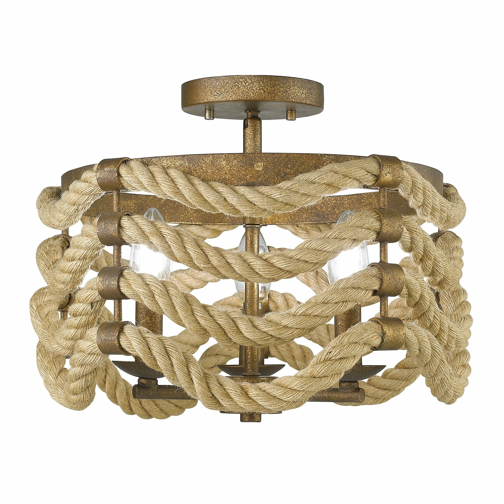 New π Golden Lighting Marissa Semi-Flush π― - Image 2