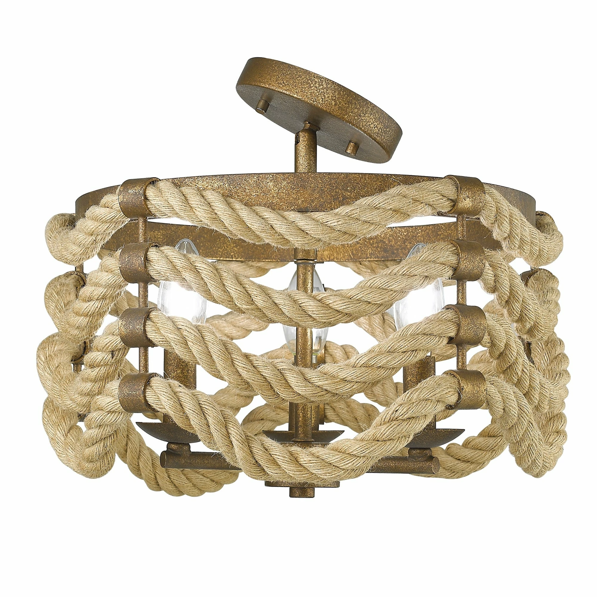 New π Golden Lighting Marissa Semi-Flush π― - Image 3