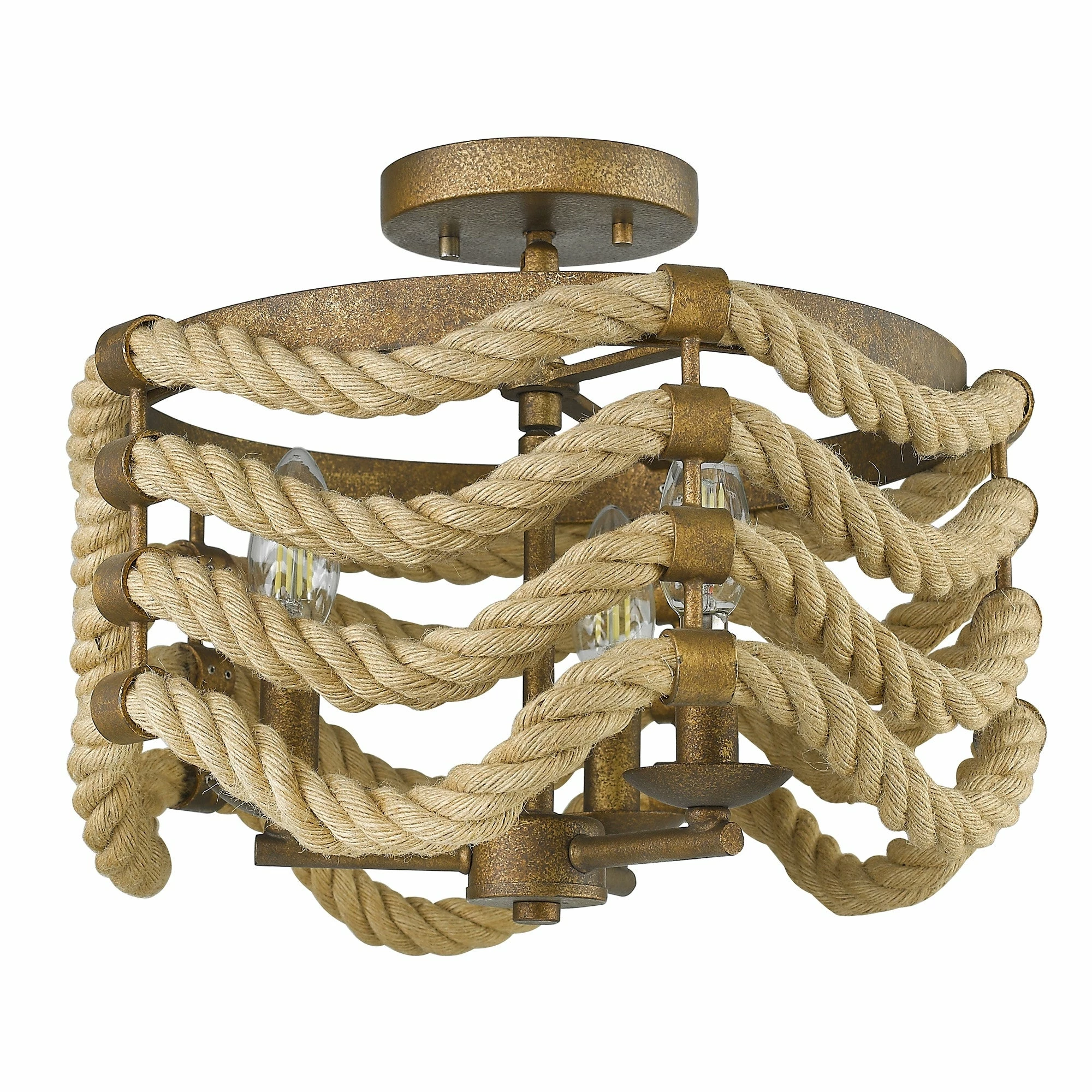 New π Golden Lighting Marissa Semi-Flush π― - Image 4