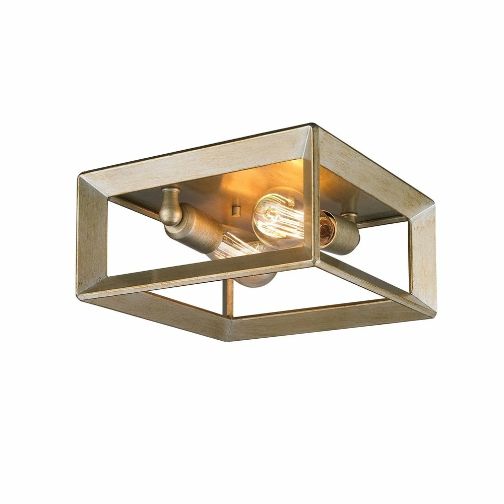 Cheapest β Golden Lighting Smyth White Gold Flush-mount Light Fixture π - Image 4