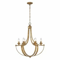 Alternative view of Deals ⌛ Golden Lighting Victoria 6 Light Chandelier 🔥