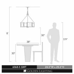 Wholesale π Golden Lighting Marco 5 Light Chandelier π 13 Wholesale π Golden Lighting Marco 5 Light Chandelier π -Golden Lighting Sales Golden Lighting27s Brown Steel Marco 5 light Chandelier 3
