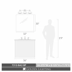 Hot Sale β Golden Lighting's Bartlett BP 3 Light Bath Vanity π 7 Hot Sale β Golden Lighting's Bartlett BP 3 Light Bath Vanity π -Golden Lighting Sales Golden Lightings Bartlett BP 3 Light Bath Vanity 7312 BA3 BP eb17cb20 1793 4de5 80e5 7a66017eb875