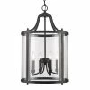Deals ✔️ Golden Lighting's Payton Black Steel And Clear Glass 4-light Pendant 😍