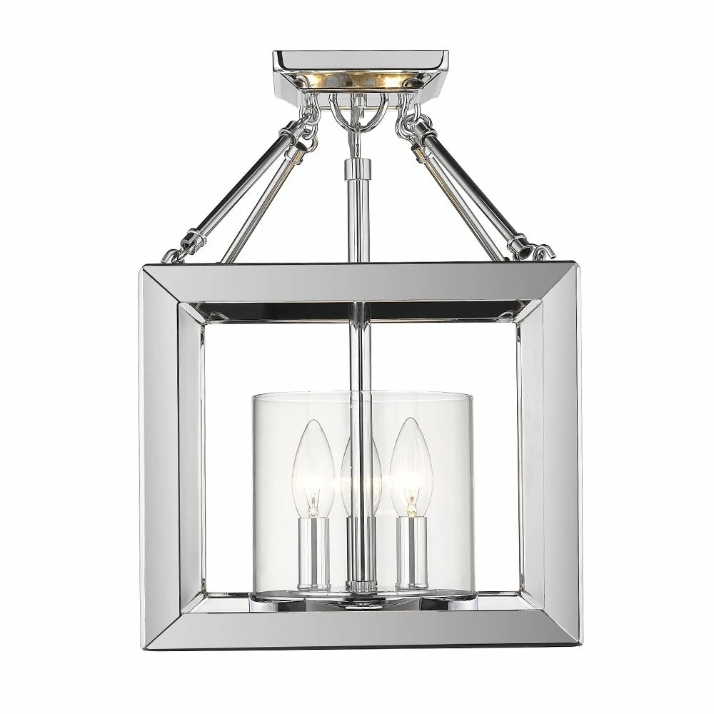 Best Pirce π₯° Golden Lighting's Smyth Convertible Semi-Flush (Chrome & Clear Glass) #2074-SF CH-CLR π₯° 7 Best Pirce π₯° Golden Lighting's Smyth Convertible Semi-Flush (Chrome & Clear Glass) #2074-SF CH-CLR π₯° - Image 5