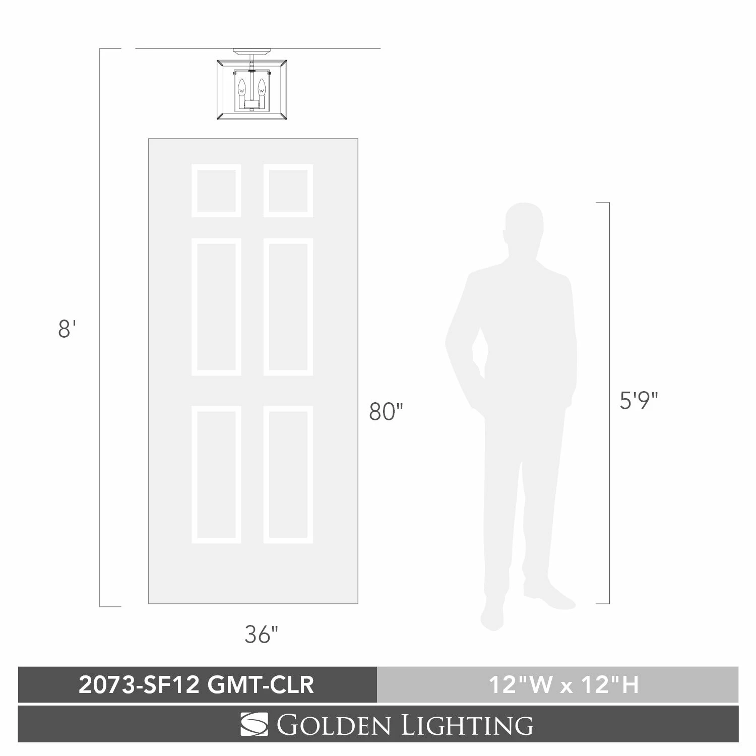 Best reviews of π€© Golden Lighting's Smyth Semi-Flush Gunmetal Bronze & Clear Glass β¨ 4 Best reviews of π€© Golden Lighting's Smyth Semi-Flush Gunmetal Bronze & Clear Glass β¨ - Image 2
