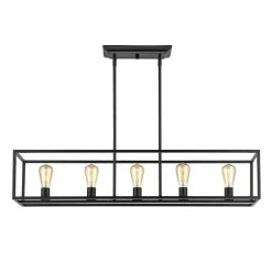 Hot Sale ⭐ Golden Lighting's Wesson Linear Pendant 🤩 -Golden Lighting Sales Golden Lightings Wesson linear pendant 2072 LP BLK 1079ec0c 1aec 488d 9b48 7a789f9a85a9