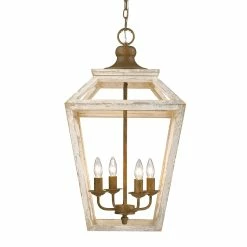 Brand new π Golden Lighting Haiden 4-Light Pendant In Burnished Chestnut β¨