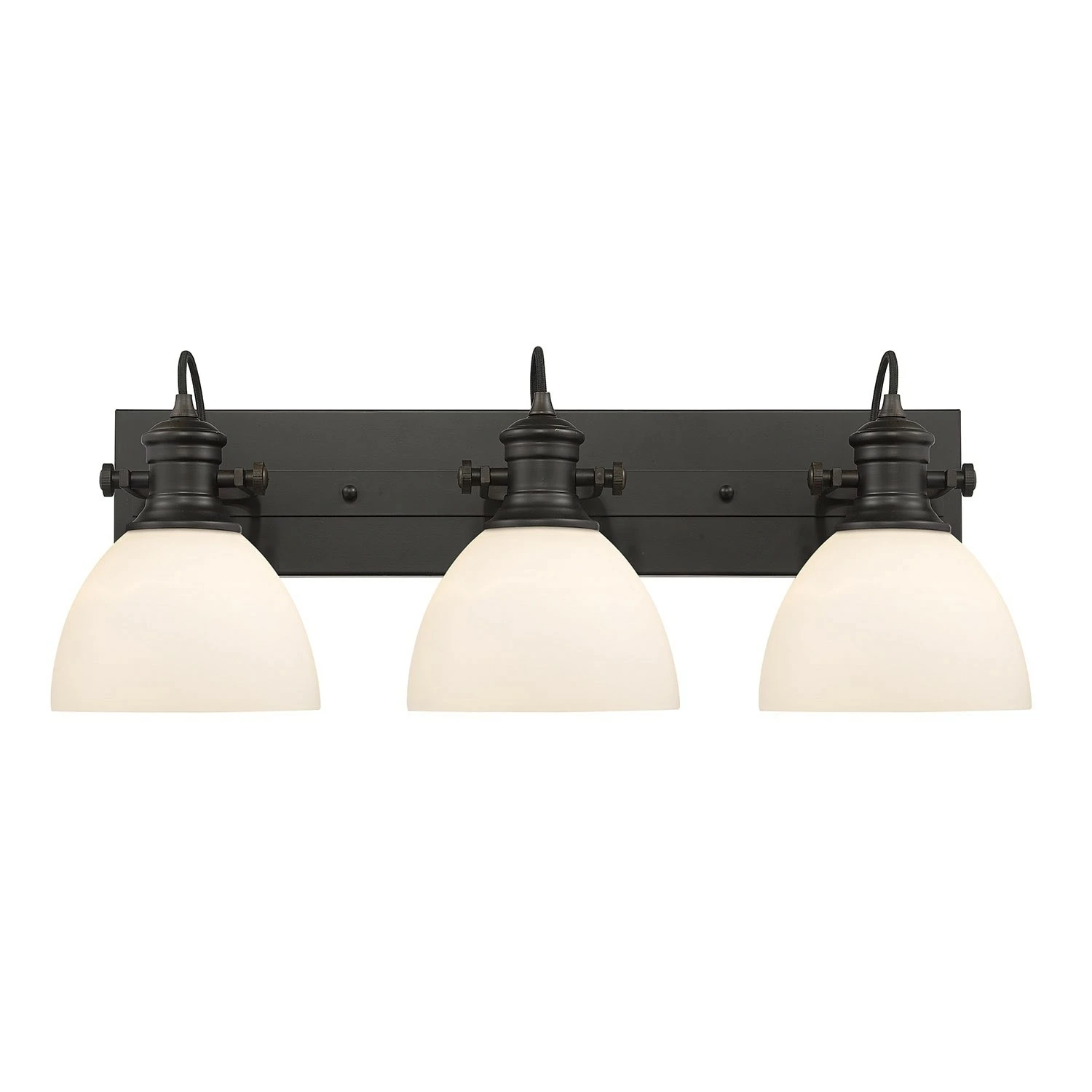 Flash Sale β Golden Lighting Hines 3 Light Bath Vanity Rubbed Bronze With Seeded Shade π 6 Flash Sale β Golden Lighting Hines 3 Light Bath Vanity Rubbed Bronze With Seeded Shade π - Image 4