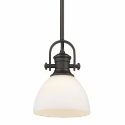 Cheap 🥰 Golden Lighting Hines Mini Pendant Rubbed Bronze With Seeded Shade 🎉 -Golden Lighting Sales Hines Mini Pendant 23642b7b fe6c 4437 bea1 ec5435fe4ee4