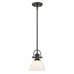 Cheap 🥰 Golden Lighting Hines Mini Pendant Rubbed Bronze With Seeded Shade 🎉 -Golden Lighting Sales Hines Mini Pendant 7bb1b816 54d6 4153 9736 4a9f71223a68