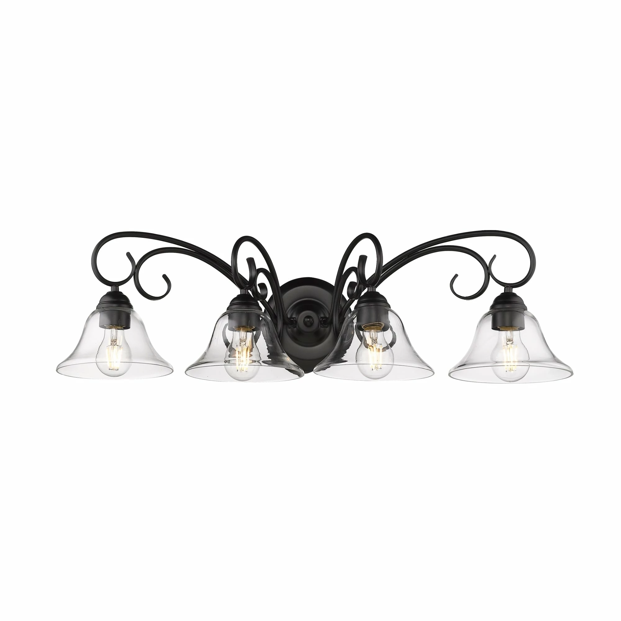 Best Sale π₯° Golden Lighting Homestead 4 Light Bath Vanity Black π - Image 4