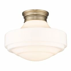 Coupon ✨ Golden Lighting Ingalls Large Semi-Flush Modern Brass With Clear Glass 👏 -Golden Lighting Sales Ingalls Large Semi Flush 5