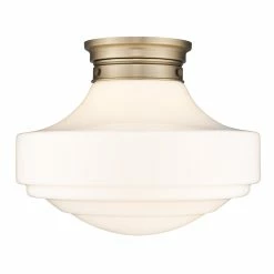 Coupon ✨ Golden Lighting Ingalls Large Semi-Flush Modern Brass With Clear Glass 👏 -Golden Lighting Sales Ingalls Large Semi Flush 6