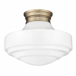 Coupon ✨ Golden Lighting Ingalls Large Semi-Flush Modern Brass With Clear Glass 👏 -Golden Lighting Sales Ingalls Large Semi Flush 7