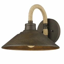 Deals 🛒 Golden Lighting Journey 1 Light Wall Sconce - Dark Rust - Dark Rust 👍