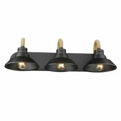 Top 10 🧨 Golden Lighting Journey 3 Light Bath Vanity - Natural Black 👏 -Golden Lighting Sales Journey 3 Light Bath Vanity 2