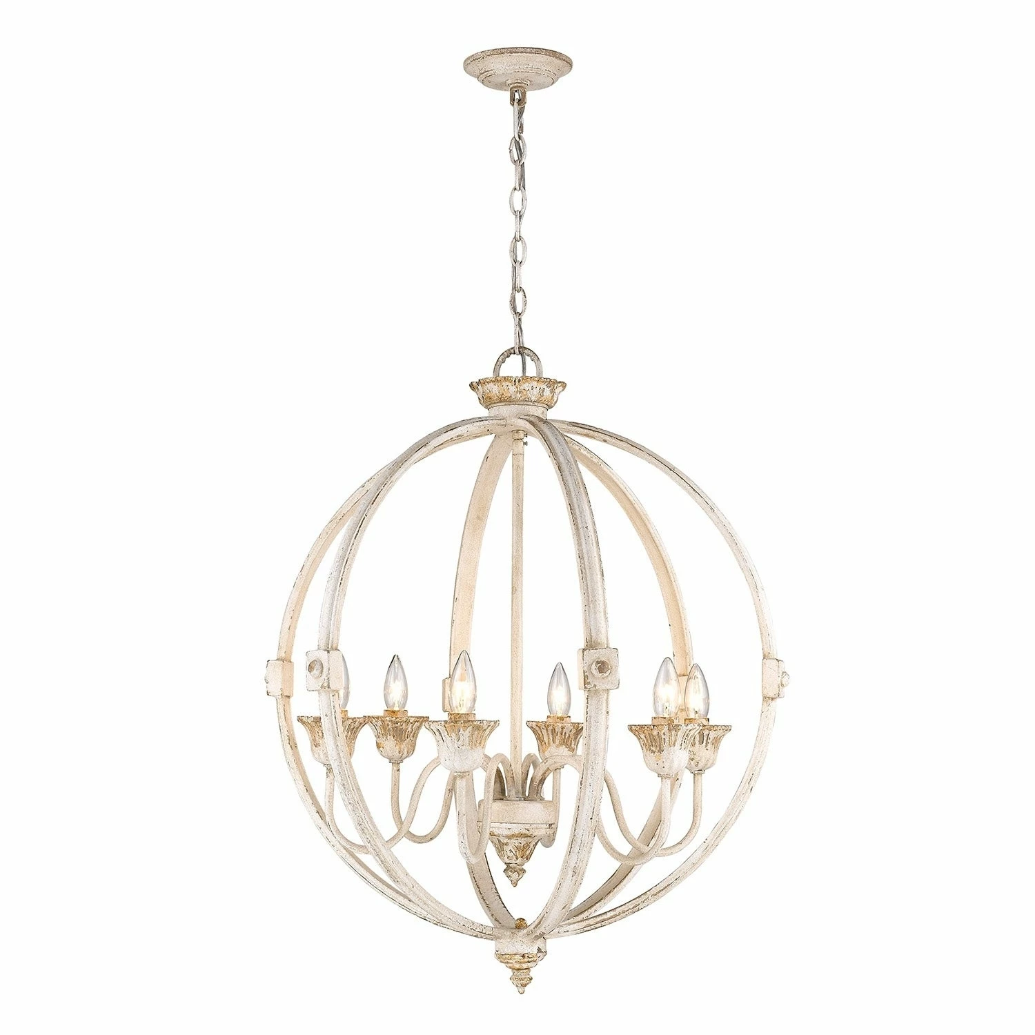 Cheapest π Golden Lighting Jules 6-Light Chandelier In Antique Ivory π₯ 4 Cheapest π Golden Lighting Jules 6-Light Chandelier In Antique Ivory π₯ - Image 2