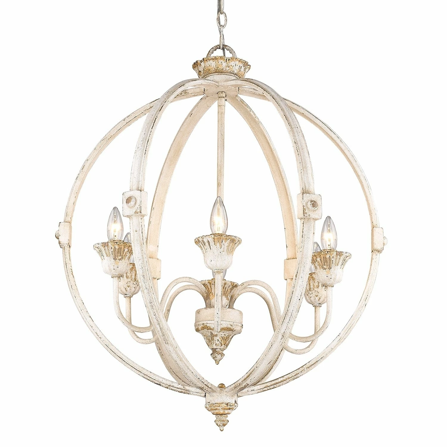 Cheapest π Golden Lighting Jules 6-Light Chandelier In Antique Ivory π₯ 5 Cheapest π Golden Lighting Jules 6-Light Chandelier In Antique Ivory π₯ - Image 3